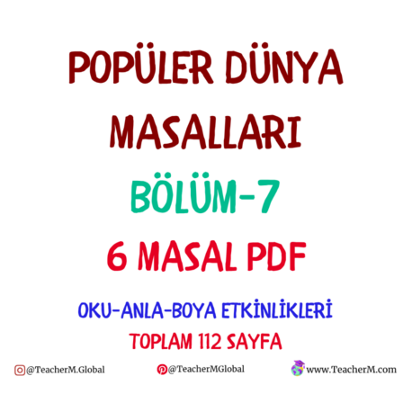 Popüler Dünya Masalları Bölüm 7 PDF Seti