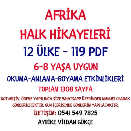 AFRİKA HALK HİKÂYELERİ PDF SETİ