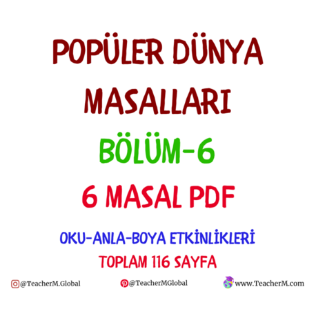 Popüler Dünya Masalları Bölüm 6 PDF Seti