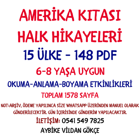 AMERİKA KITASI HALK HİKÂYELERİ PDF SETİ