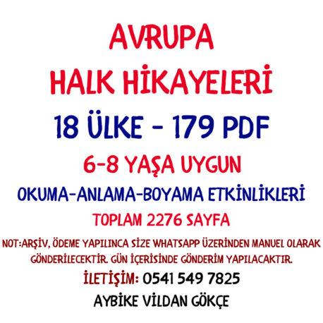 AVRUPA HALK HİKÂYELERİ PDF SETİ