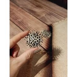 Leopar Desenli Güneş Küpe
