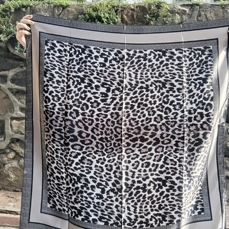 Gri Leopar Fular