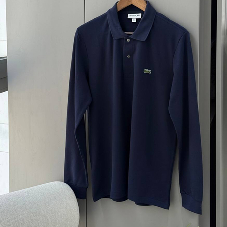 Lacoste (İthal) Uzun Kol Lacivert Klasik 