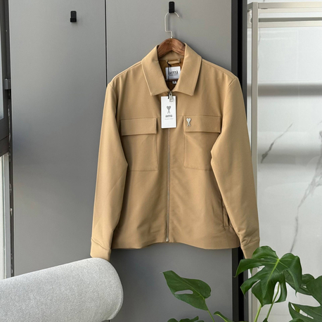 Ami Paris Premium  Yakalı Fermuarlı Ceket 