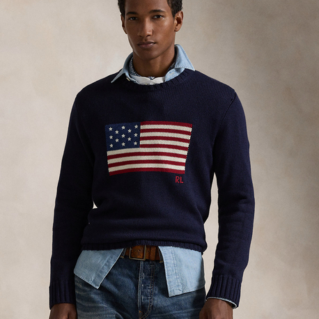 RL  Half -Zip %100 Cotton Knitwear