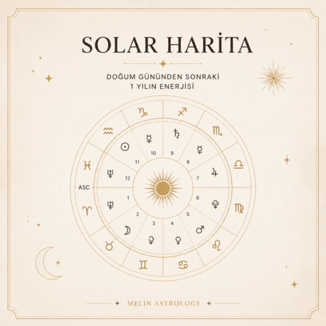 Solar Harita (1yıllık döngü analizi)