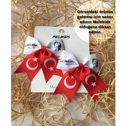 Atatürk Silüeti ve İmzalı Türk Bayrağı Toka 2 adet