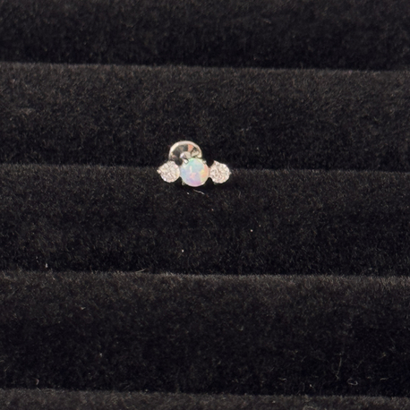 Opal titanyum piercing