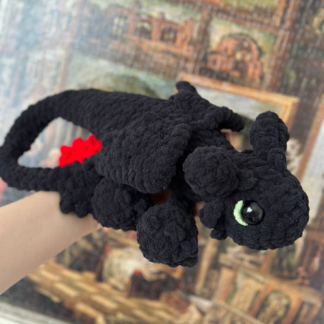 Dişsiz Ejderha Peluş Orta Boy