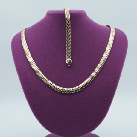 Hasır Zincir Set (Kolye + Bileklik)