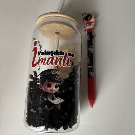 Yakışıklı ve imanlı bardak hediye seti
