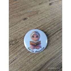 Kur'an okuyorum Kız rozet