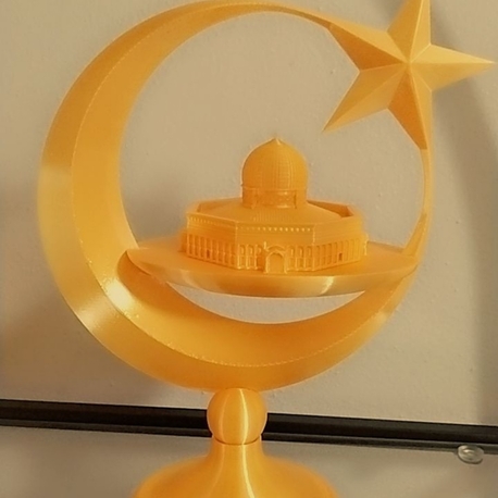 Altın renkli Ay Yıldız decor