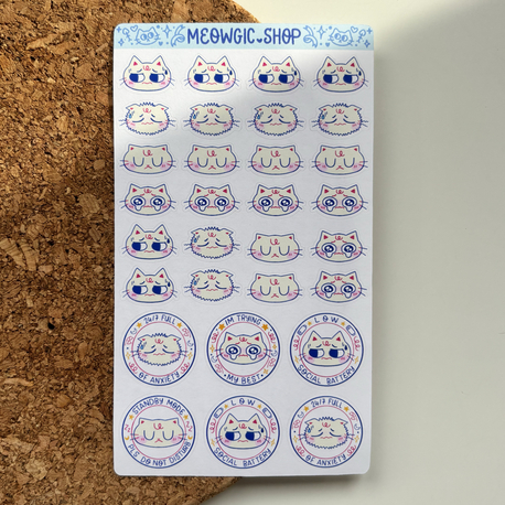 Relatable Cats 2 - Sticker Sheet