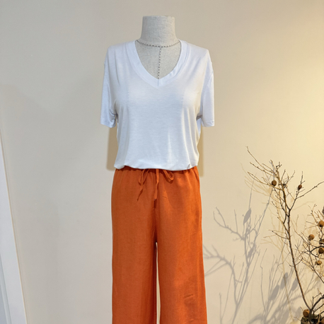 V yaka ince basic Tshirt 