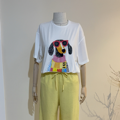 Köpek figürlü Tshirt 
