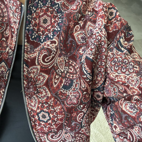 Etnik desen bomber ceket 