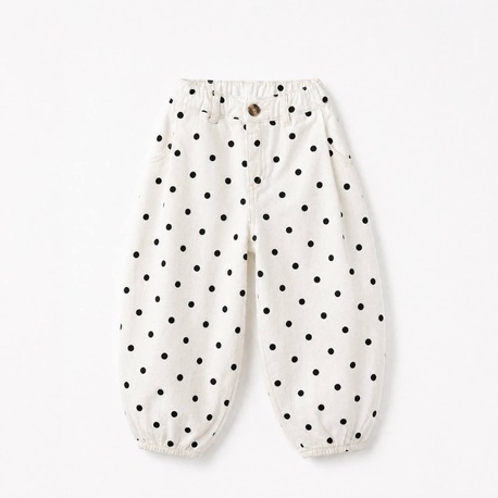 Puantiyeli balon pantolon 