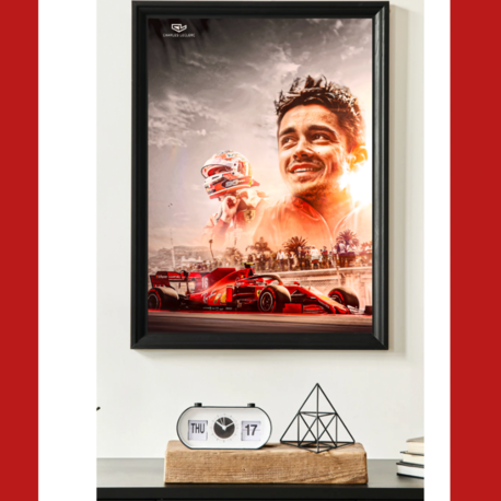 Charles Leclerc F1 A3 Aşırı Yüksek Kaliteli Poster 