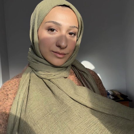 Müslin Şal Soft Yeşil
