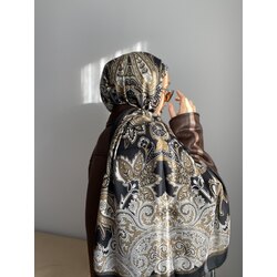 Etnik Desen Şal (Kahve)