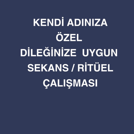 DİLEĞİNE UYGUN SANA ÖZEL