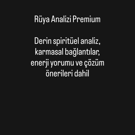 Rüya analizi premium