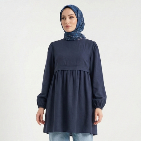 Natural Tunik (Lacivert)