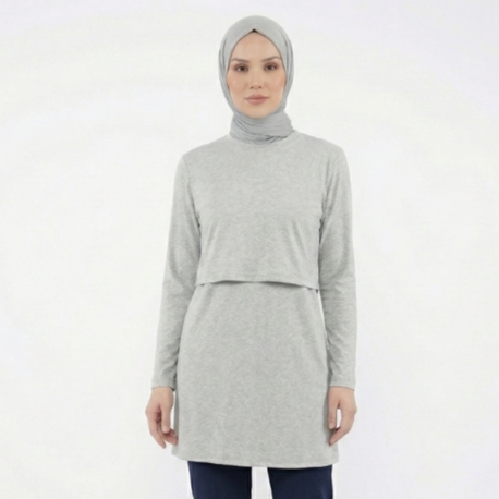Kaşkorse Tunik (Ekru Melanj)