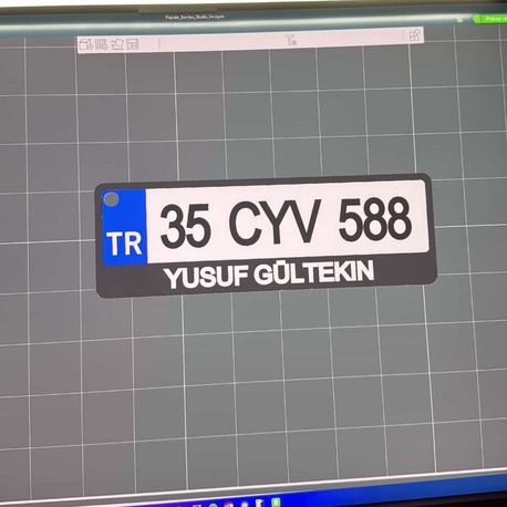Özel Plaka Anahtarlık 2 Adet