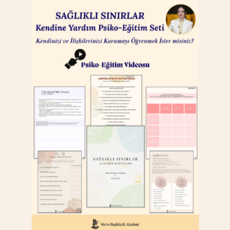 SAĞLIKLI SINIRLAR I Kendine Yardım Psiko-eğitim Seti
