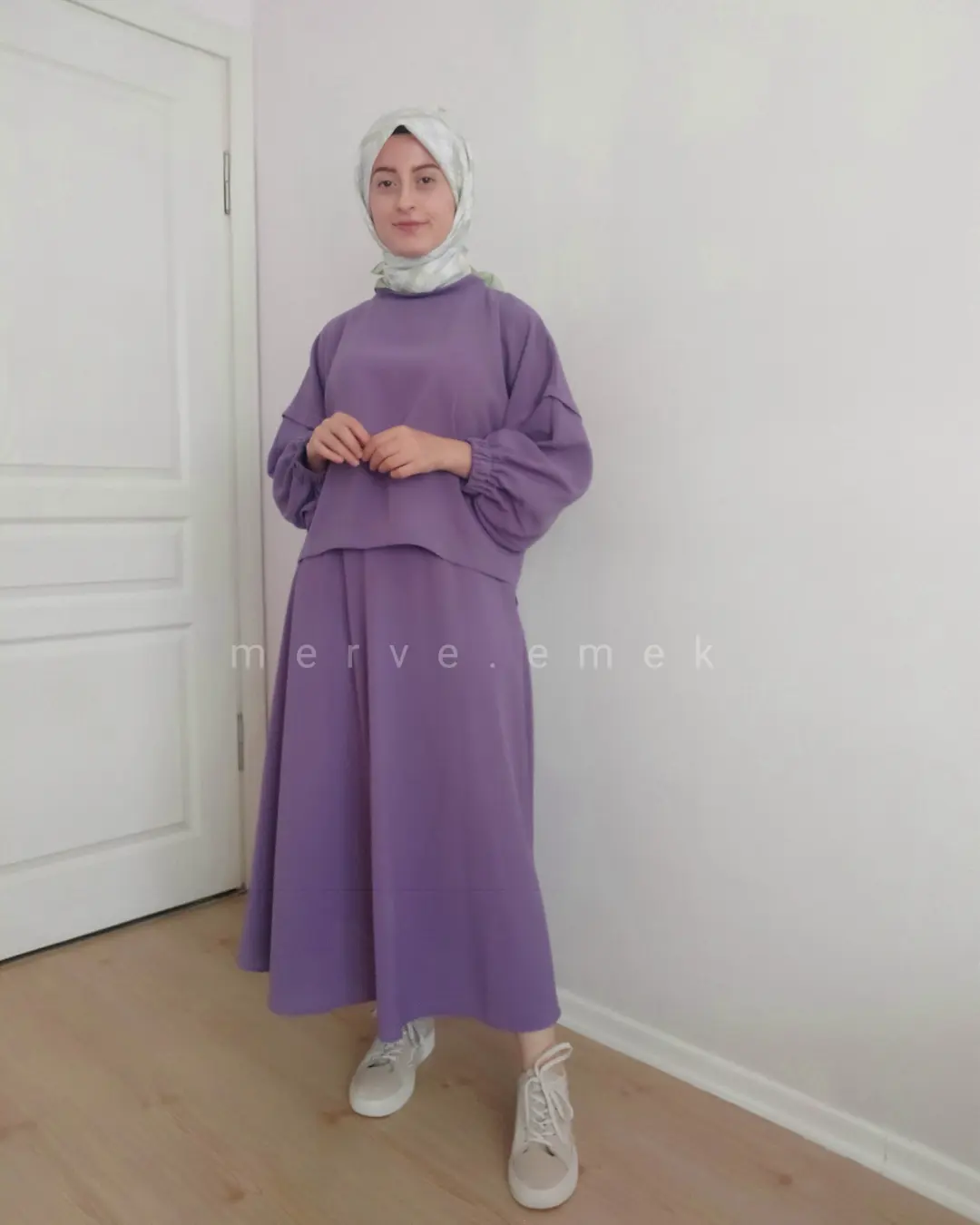 Lila Etek Bluz 