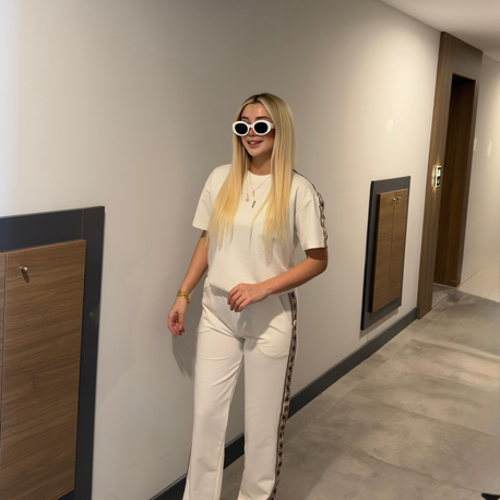 PALAZZO GİRL TAKIM BEYAZ 