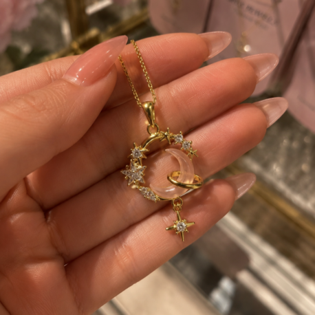 Gold Moonlight Kolye
