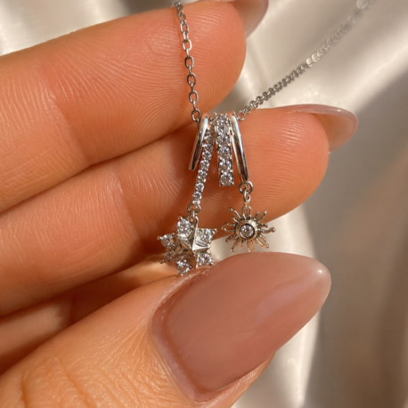Star-Sun Charm Kolye