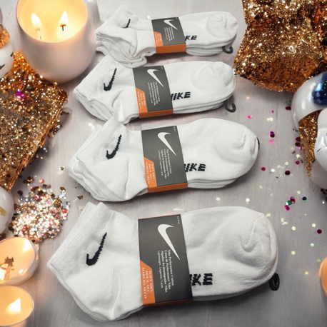 12 Çift Nike 36-40 Beden  Kısa Beyaz çorap