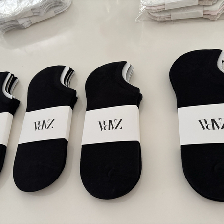 12 çift Zara Siyah Patik Çorap 