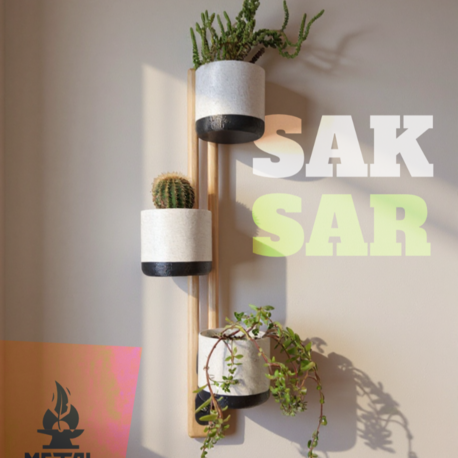 SAKSAR Duvara montajlı ayarlı saksı askısı