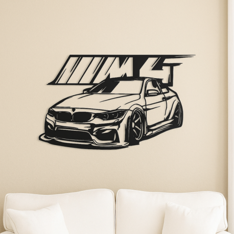 BMW M4 Metal Duvar Tablosu – Premium Özel Tasarım