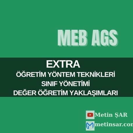 EKSTRA (ÖYT- SINIF YÖNETİMİ- DEĞER ÖĞRETİMİ)