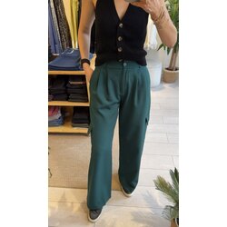 Zümrüt Yeşili Kargo Pantolon