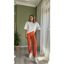 Börümcük Kumaş Turuncu Pantolon
