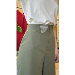 Kanvas Keten Haki Pantolon