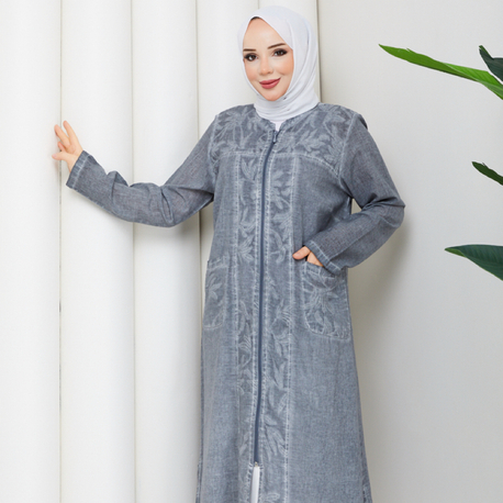 YA02 GRİ | %100 PAMUKLU KETEN ARABOY/KAP