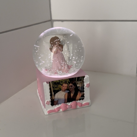Kişiye özel fotoğraflı kar küresi