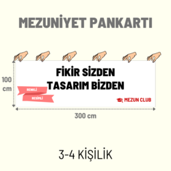 MEZUNİYET PANKARTI (100*300 cm)