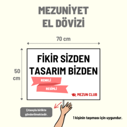 MEZUNİYET EL DÖVİZİ (50*70 cm)