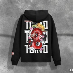 Tokyo red dragon hoodie
