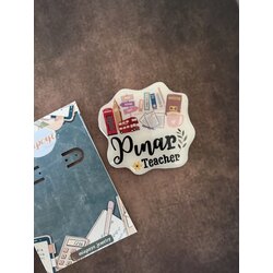 İngilizce Öğretmeni İsme Özel rozet no#2